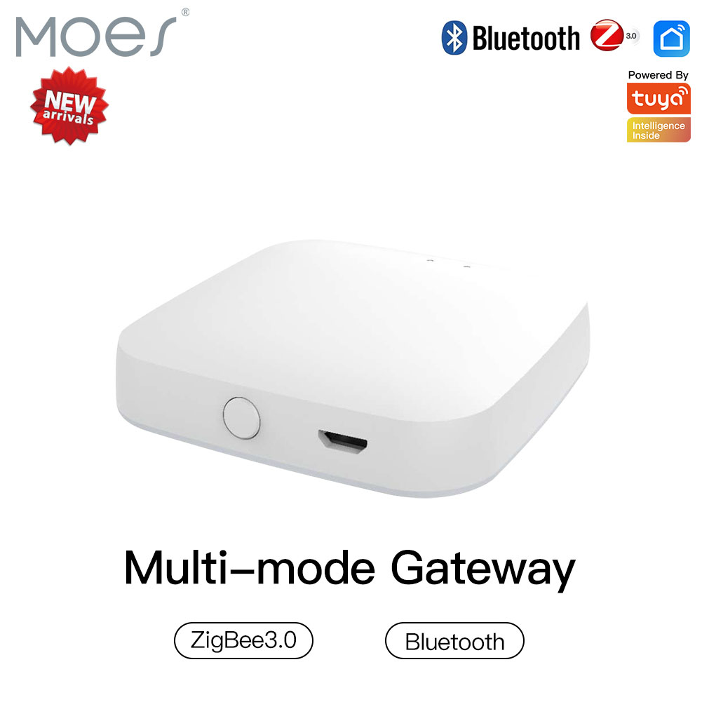 Smart Home Voice Assistant - MOES-Puerta de enlace inteligente multimodo ZigBee,
