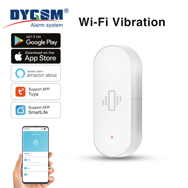 Smart Home Features - Sensor de vibración WiFi Tuya, detección