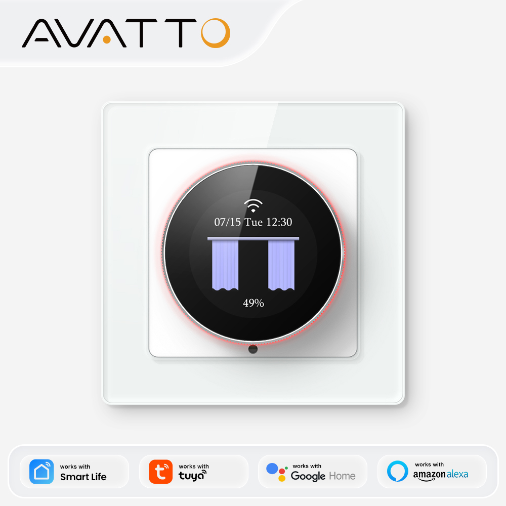 Smart Home Europe - Interruptor Inteligente WiFi para Cortinas AVATTO,