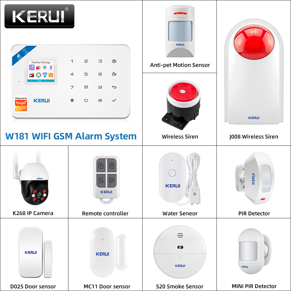 Home Automation Kit - KERUI W181 Panel de sistema de