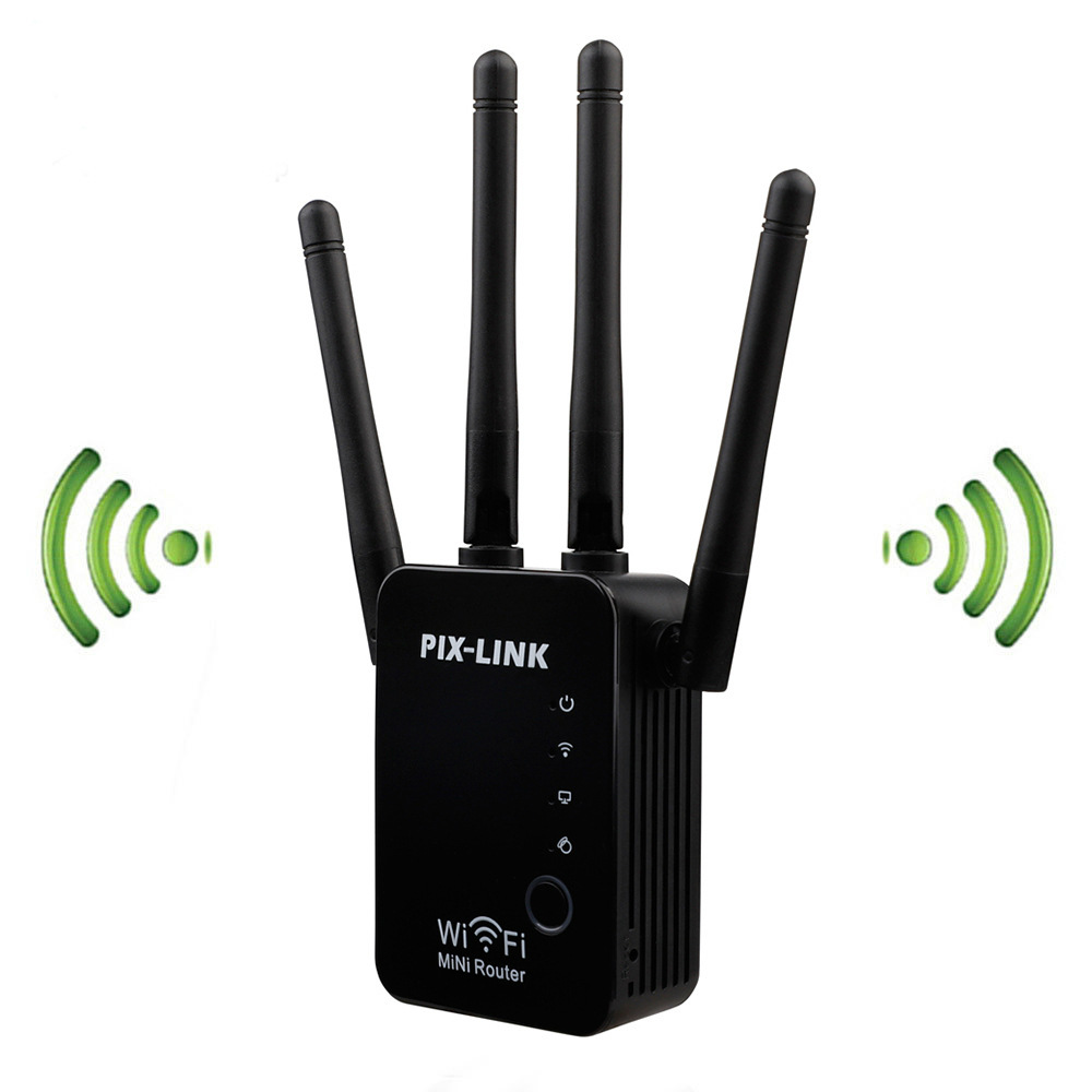 Smart Home Router - Enrutador inalámbrico PIXLINK de 300Mbps, extensor