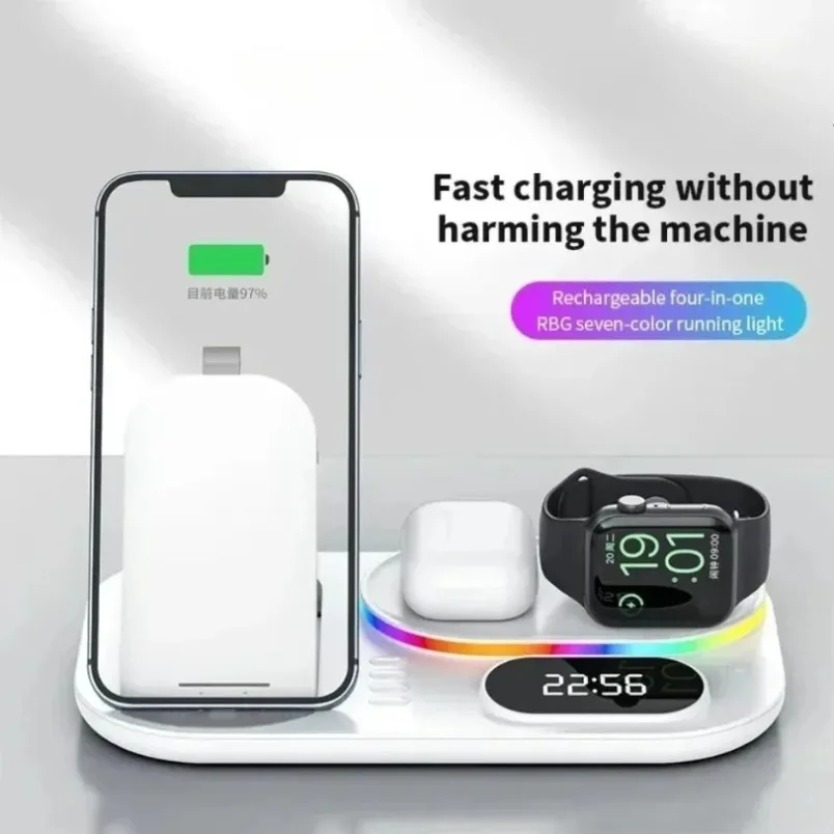 Smart Night Light - Soporte de carga inalámbrica rápida de