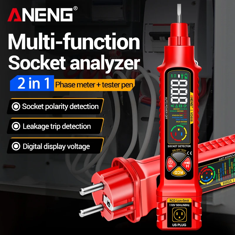 Home Automation Kit - Comprobador de Circuitos ANENG VD808, Detector