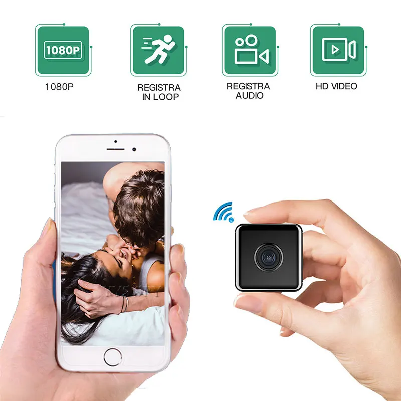 Smart Home Kamera - Mini cámara Wifi para hogar inteligente,