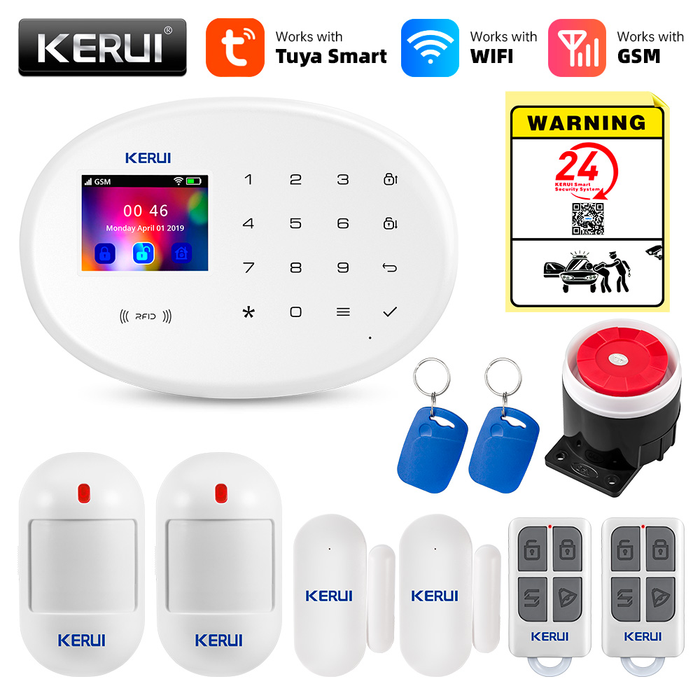 Home Automation Kit - KERUI-sistema de alarma para seguridad antirrobo