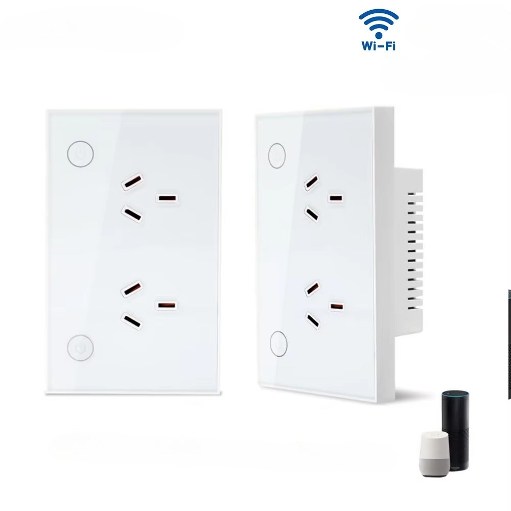 Smart Home Google - Enchufe de Pared Inteligente Zigbee Wi-Fi