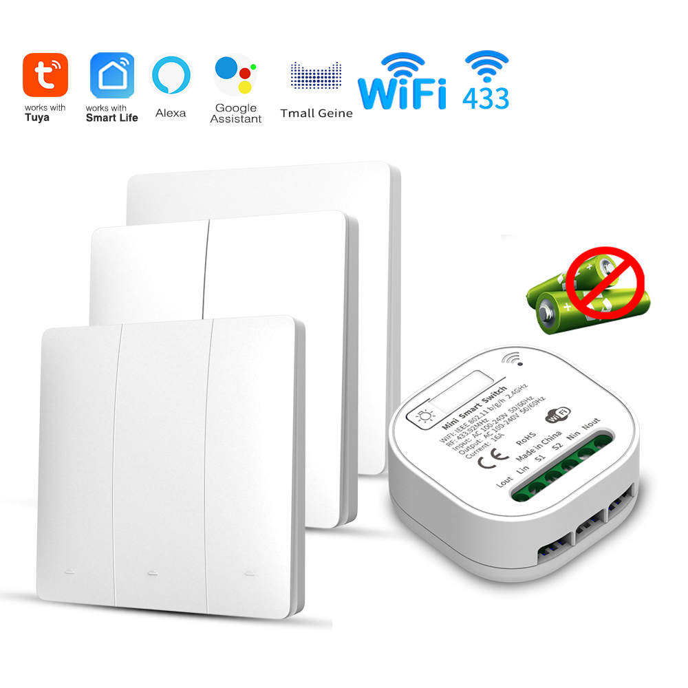 Smart Home Wiz - Interruptor de Luz Inteligente WiFi Tuya,