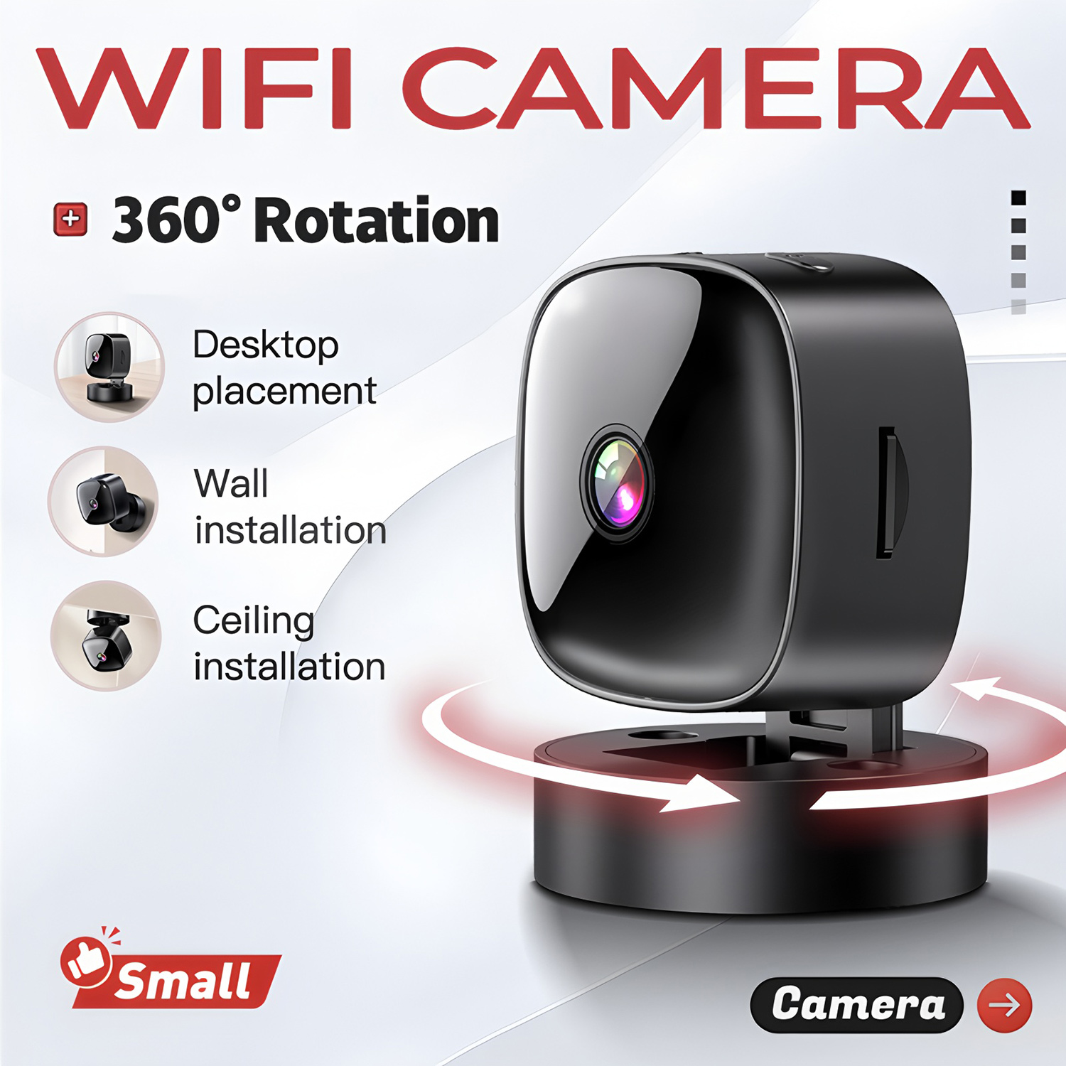 Smart Home Battery Camera Ezviz - Mini cámara de vigilancia A9 1080P
