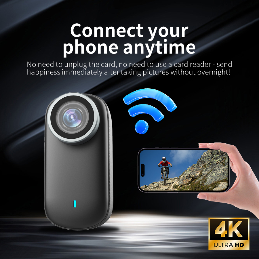 Smart Home Kamera - Mini Cámara Espía UHD 4K, Cámara