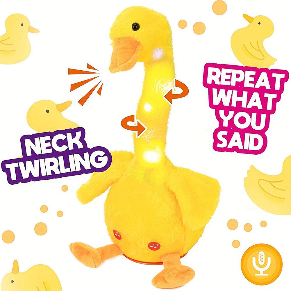 Smart Home Decor - Pato bailando de peluche, juguete electrónico