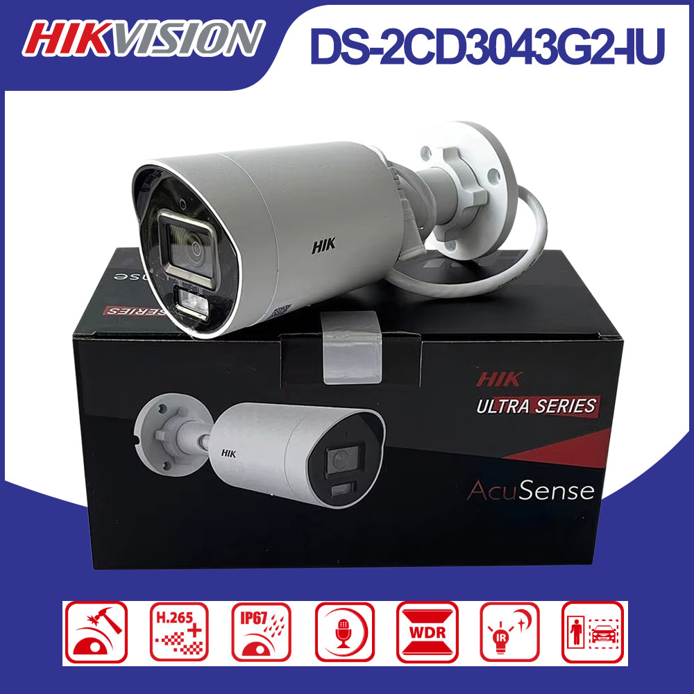 Smart Home Hikvision - Cámara IP inteligente Hikvision DS-2CD3043G2-IU de
