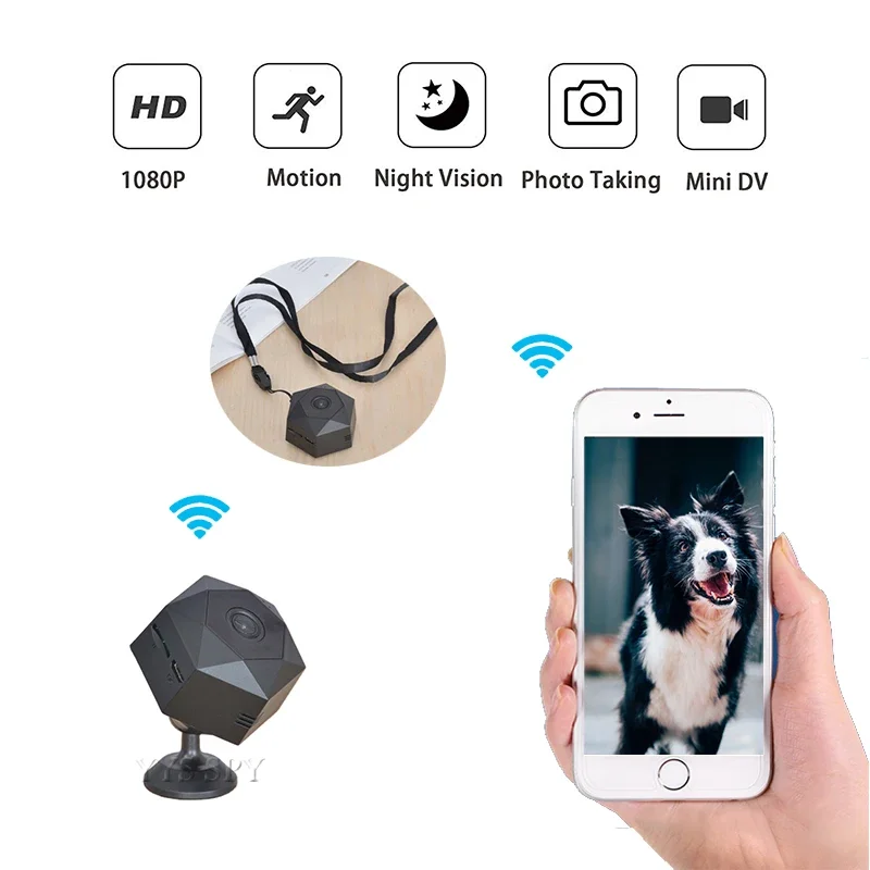 HD 1080P pequeña cámara inalám - Smart Home Kamera reseña y precio