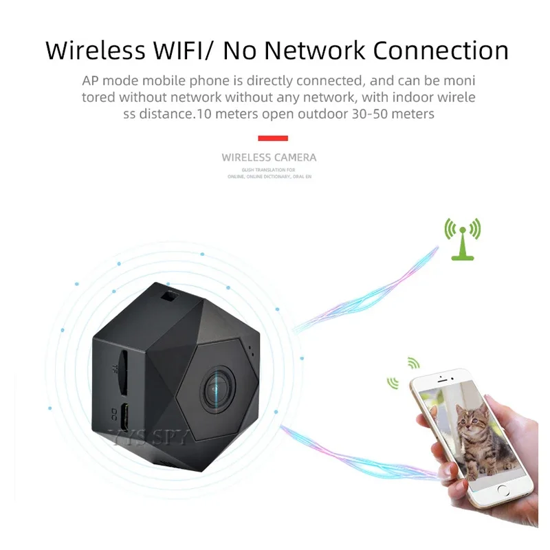 HD 1080P pequeña cámara inalám - Smart Home Kamera reseña y precio