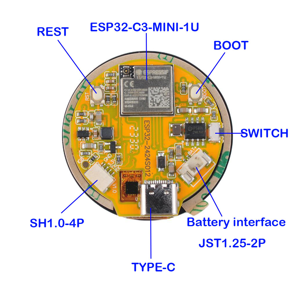 Pantalla ESP32 de 1,28 pulgada - Smart Home Dashboard reseña y precio