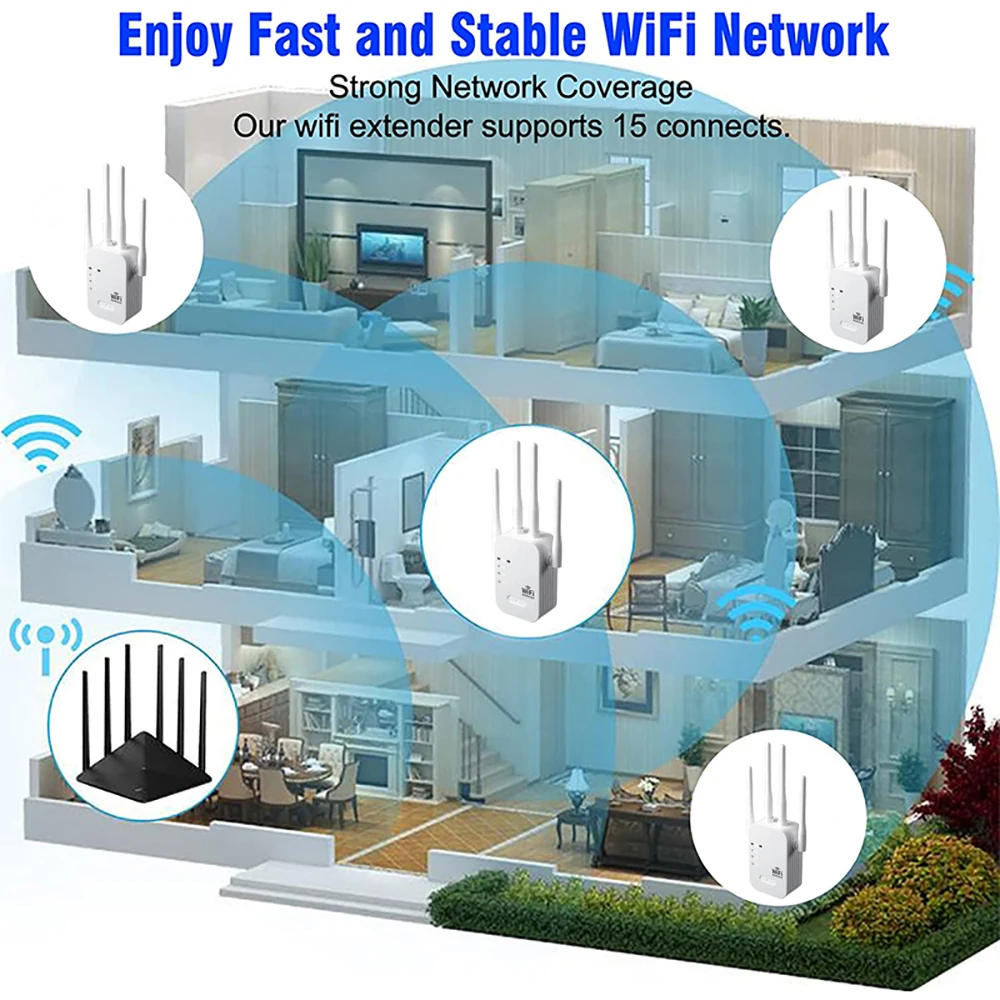 Repetidor WiFi de 1200Mbps ext - Smart Home Router reseña y precio