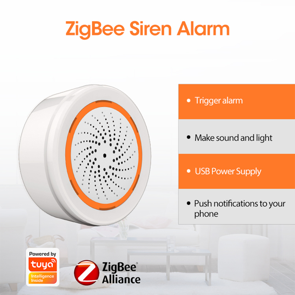 Coolcam-alarma de sirena intel - Smart Home Registration reseña y precio