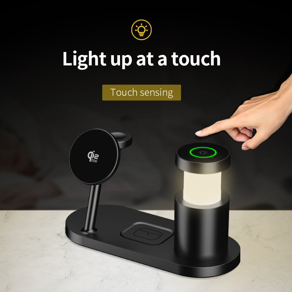 Cargador Inalámbrico Rápido 4  - Smart Night Light reseña y precio
