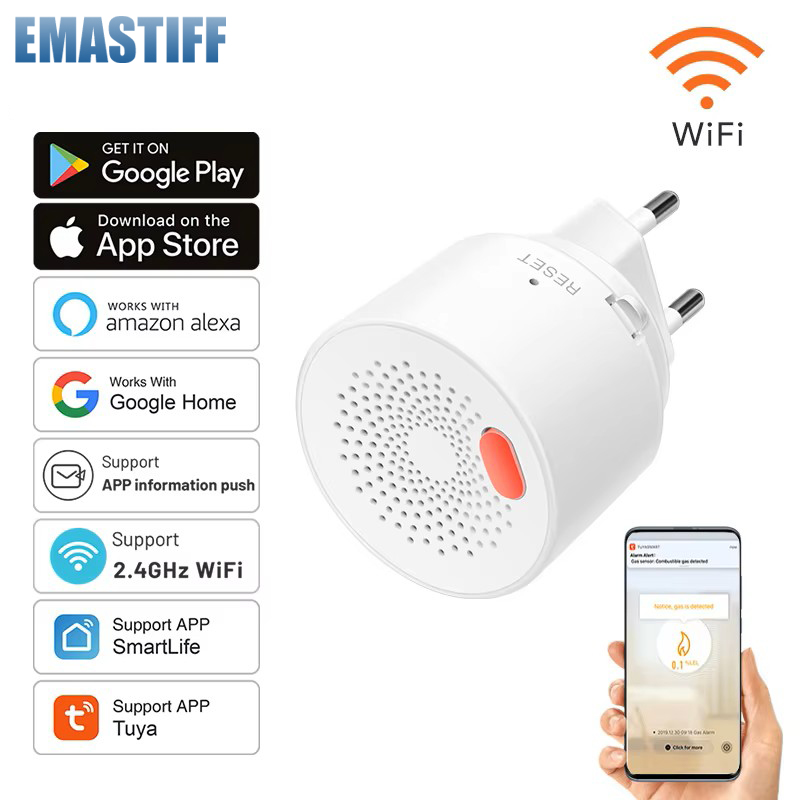 Sensor de Gas Natural Wifi 2.4 - Smart Home Europe reseña y precio
