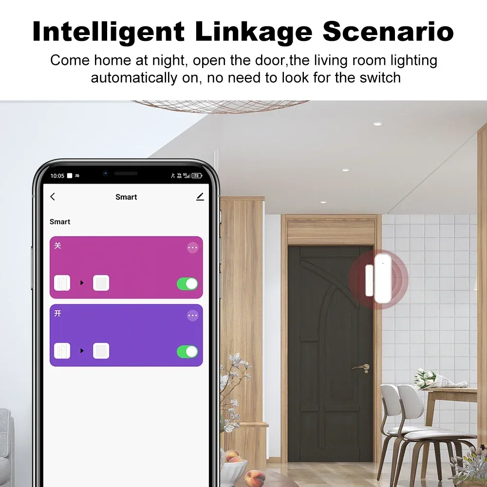 Sensor antirrobo para puerta y - Smart Home Voice Assistant reseña y precio