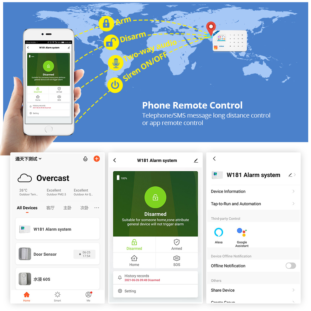 KERUI W181 Panel de sistema de - Home Automation Kit reseña y precio