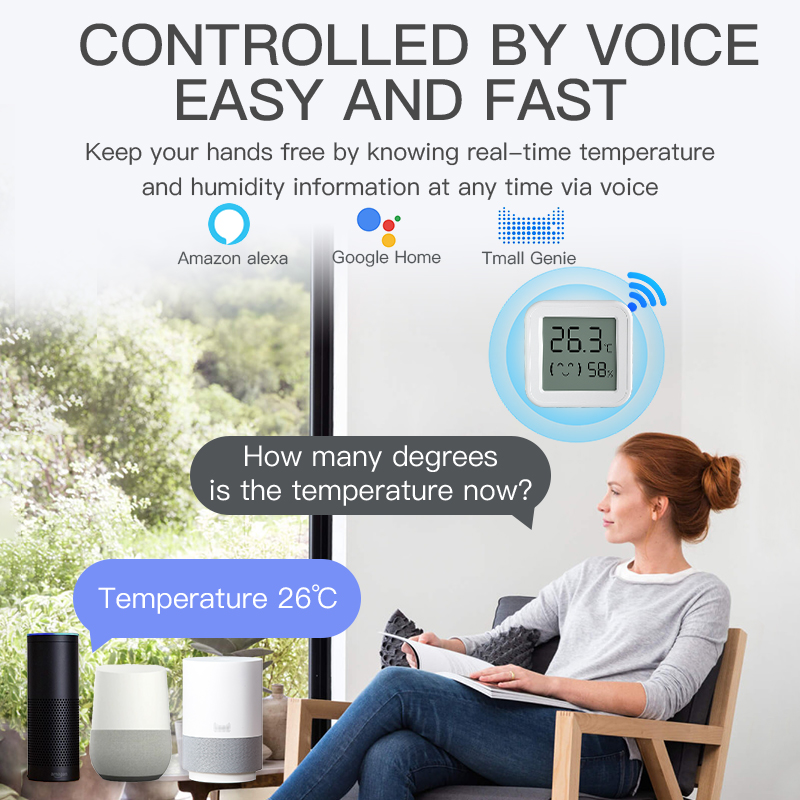 Sensor de temperatura y humeda - Smart Home Voice Assistant reseña y precio