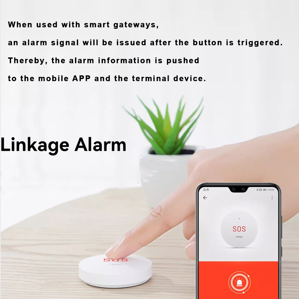Zigbee-botón de emergencia Tuy - Smart Home Registration reseña y precio