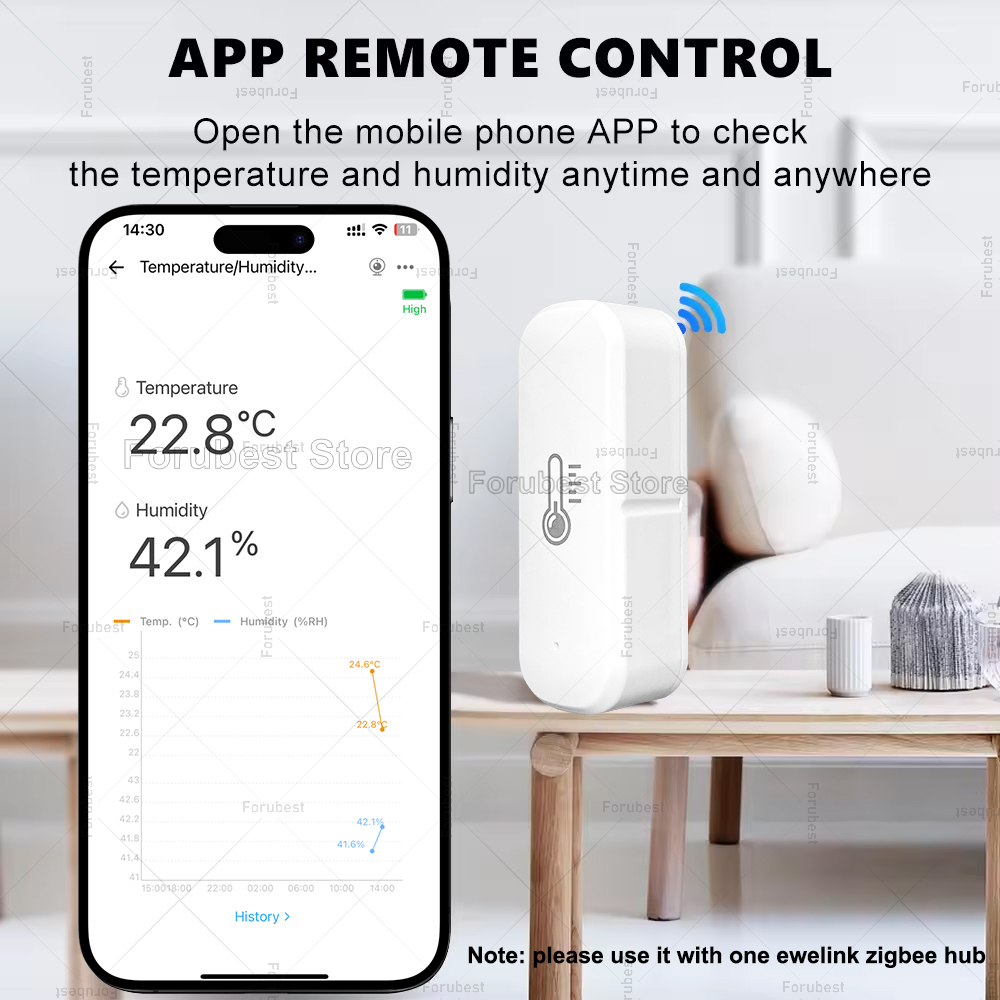 ZigBee-Sensor de temperatura y - Smart Home Bridge reseña y precio