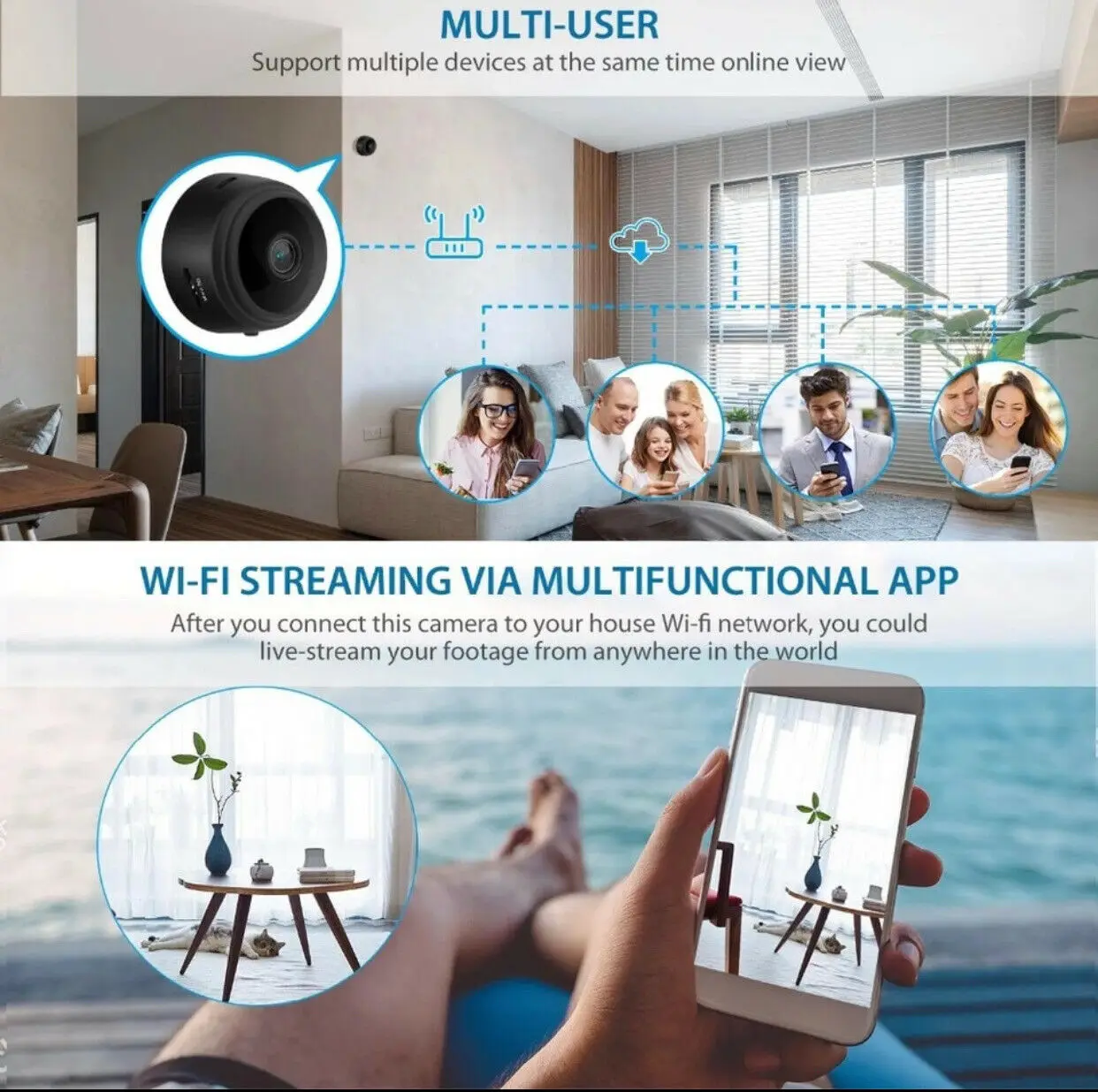HD 1080P Mini cámara Digital W - Smart Home Kamera reseña y precio