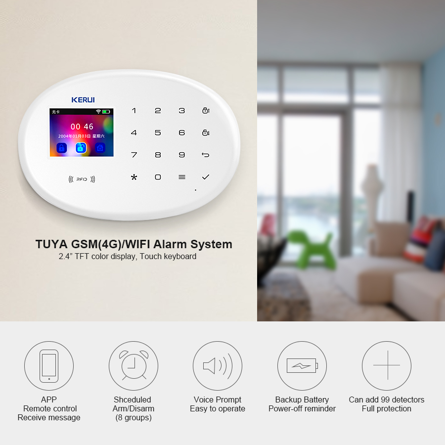 KERUI-sistema de alarma para s - Home Automation Kit reseña y precio