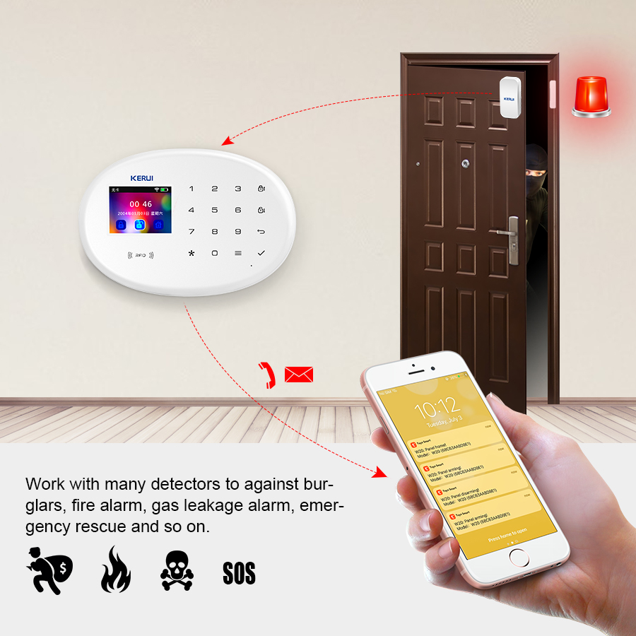 KERUI-sistema de alarma para s - Home Automation Kit reseña y precio