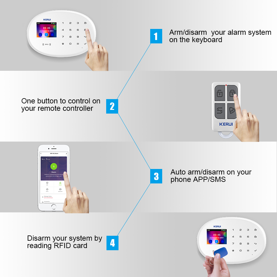 KERUI-sistema de alarma para s - Home Automation Kit reseña y precio
