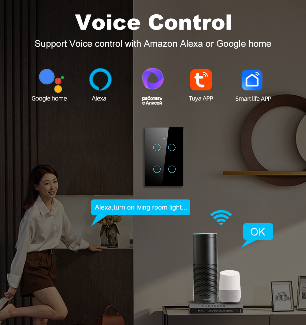 Interruptor de Luz Táctil Inte - Smart Home Dashboard reseña y precio