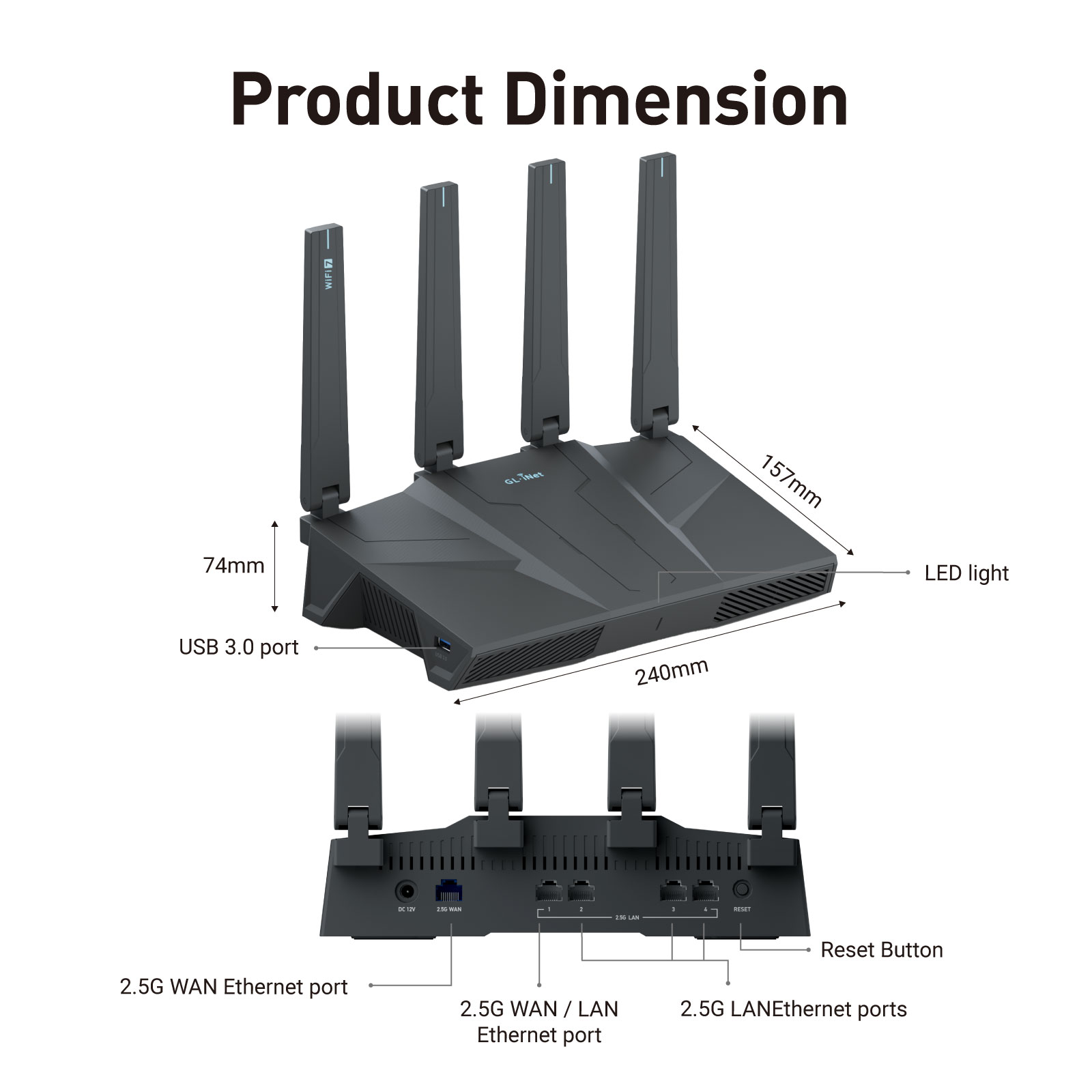 GL.iNet GL-BE6500 (Flint 3e) R - Smart Home Router reseña y precio